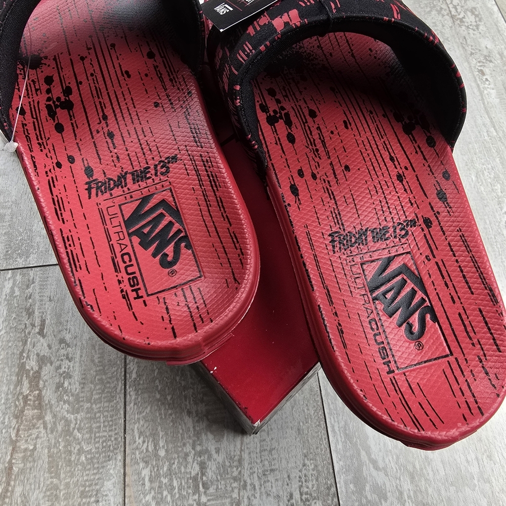 Vans X Terror Friday the 13th La Costa Slide Ons - Picture 4 of 8